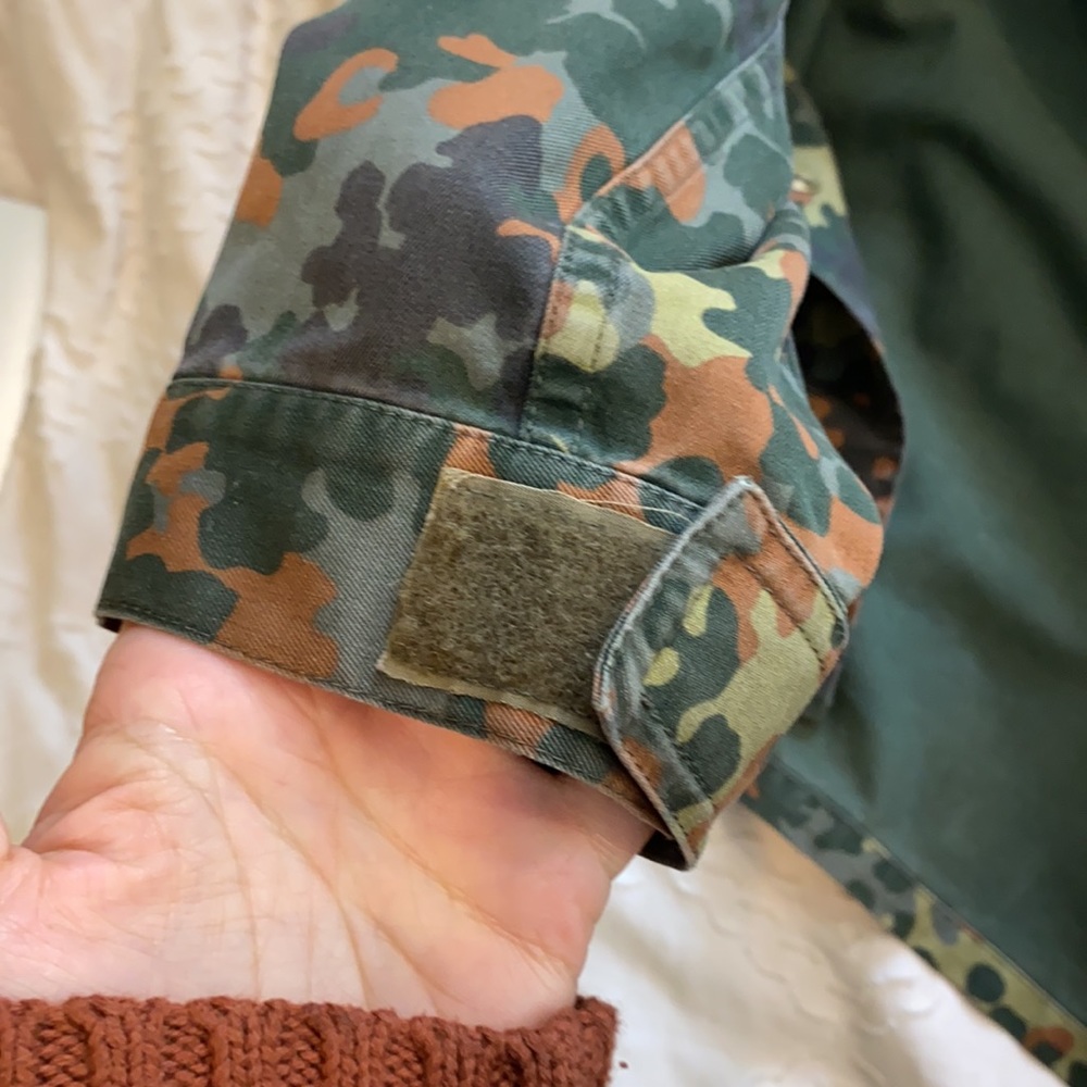 Authentic German Military army jacket green brown small to medium - Picture 11 of 14